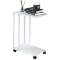 RokiaTek Side Table, Small Side Table for Couch, Laptop C Table With