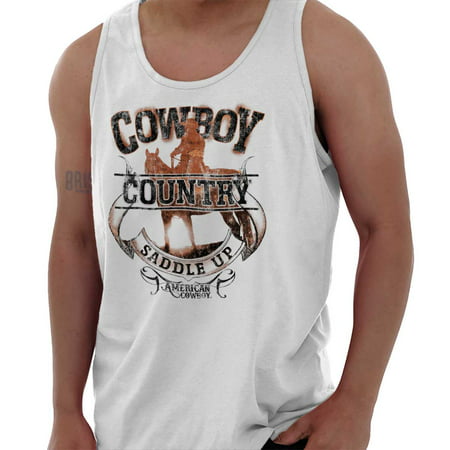 Cowboy Country Saddle Up Horse Western USA Tank (Best Western Saddle Brands)