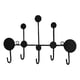 thumbnail image 4 of Perchero de pared portátil para probador, decorativo, para colgar en la pared, para guardar toallas pequeño y negro, 4 of 9