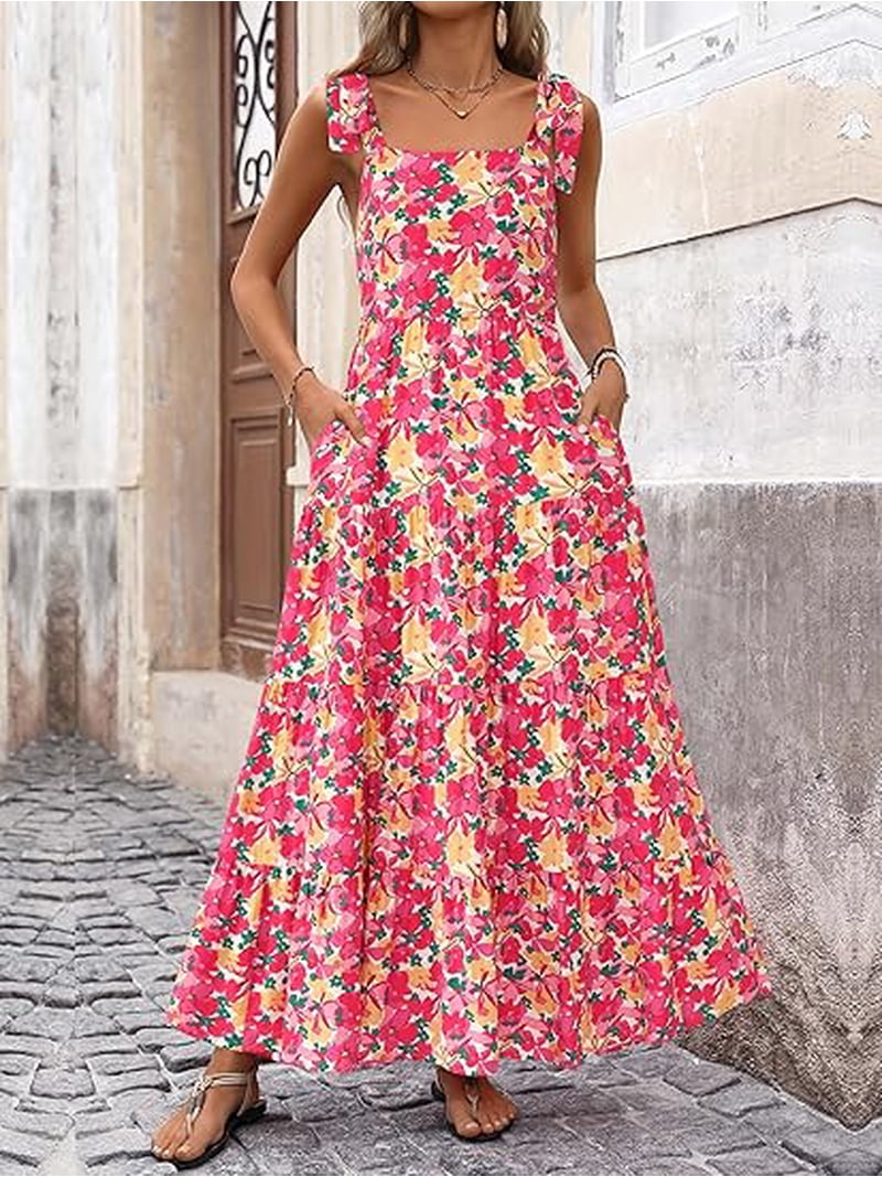 colorful long dresses Rain White Maxi Hawaiian Dress with Tube Bodice Floor Length (approximately 153 cm) Fabric (Shell) Colorful Abstract Print Rayon Long