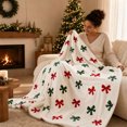 thumbnail image 5 of Eoozwa Christmas Ornaments Flannel Throw Blanket All Season Using Ultra Soft Fuzzy Plush Cozy Non-shedding Blanket for Couch Sofa Bed Camping, Ideal Gift for Adults, 5 of 7
