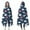 DarkBlue Cartoon Dinosaurs-2, variant on Wearable Blanket,DarkGreen Cartoon Dinosaurs Plants Pattern Hooded Wearable Flannel Blanket for Adults & Teens,Winter Poncho Shawl Wrap Cape Cozy Anti-Pill,50"x60"