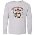 thumbnail image 3 of Inktastic Howdy Christmas Western Snowman Long Sleeve Youth T-Shirt, 3 of 5