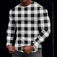thumbnail image 2 of LIaqionyy Big and Tall Shirt for Men Christmas Crew Neck Fashions Tops Fall Basic Long Sleeve Outfits Clothes, 2 of 4