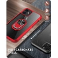 thumbnail image 3 of iPhone 11 Pro Max Case,[ Military Grade ] with [ Glass Screen Protector] 15ft. Drop Tested Protective Case | Kickstand | Compatible with Apple iPhone 11 Pro Max -Red, 3 of 7