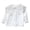 White A, variant on Girls Long-Sleeve Cotton T-Shirt with Ruffled Sleeves Comfortable Crew-Neck Tee for Everyday Wear 5-6 Years White