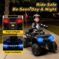 thumbnail image 5 of iRerts 24V Ride on ATV, Powered Ride on Toys Kids 4 Wheeler for Boys Girls Ages 3-6 Gifts, Kids Ride on Car Electric Vehicle with Bluetooth, Music, USB Port, Multi-Color Lights, Black, 5 of 9