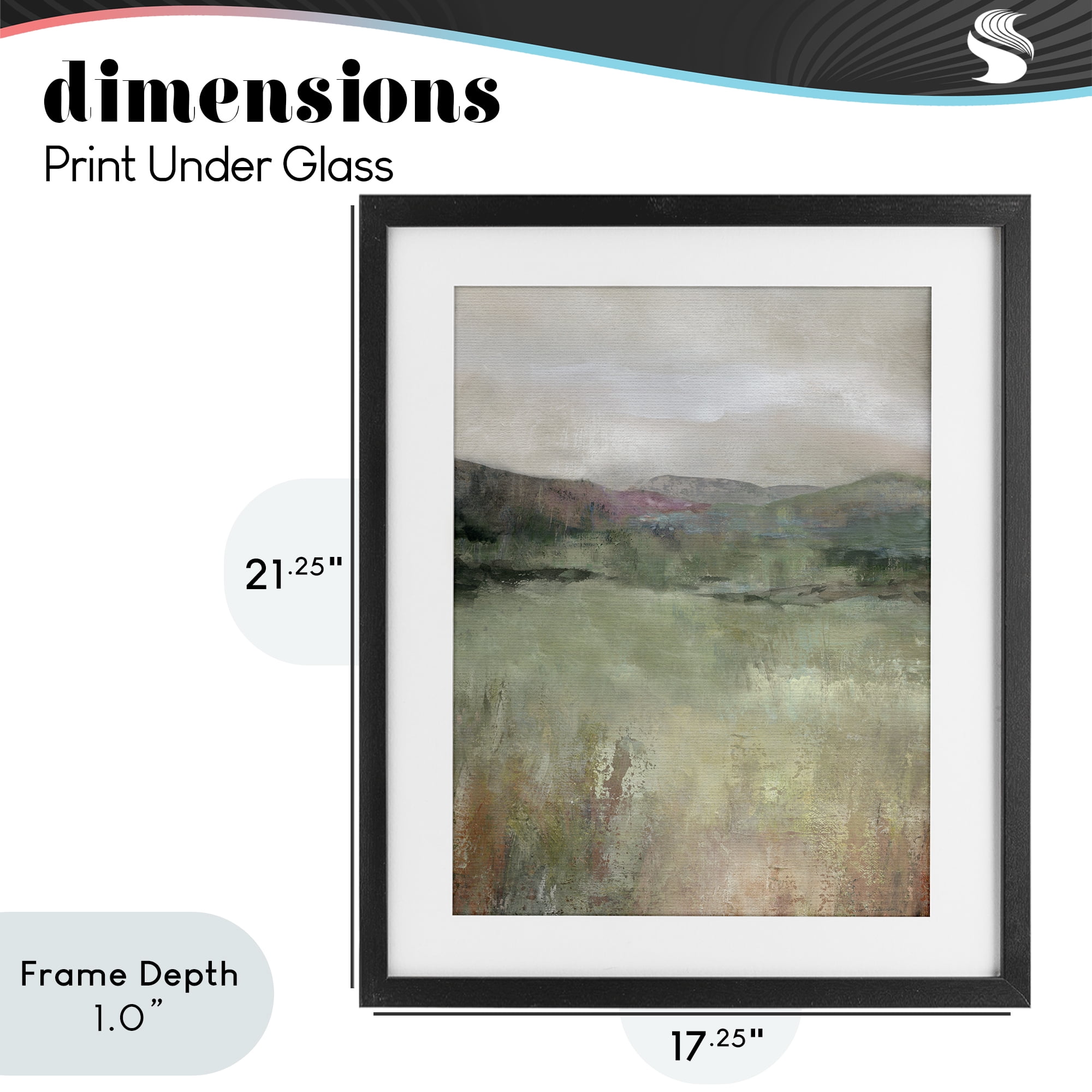 Stupell Industries Glimpse Of Spring Black Framed Print Under Glass, design by Carol Robinson