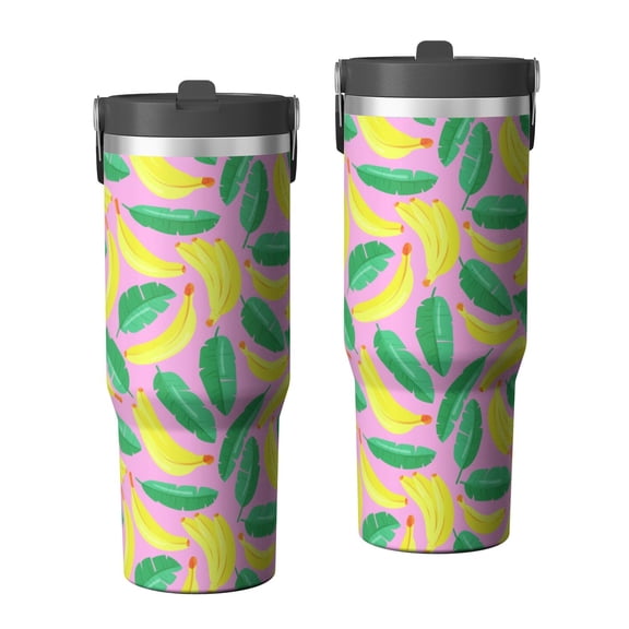Modern 30oz Handheld Travel Tumbler with Handle – Double Wall Stainless Steel Insulated Cup, Flip Straw Lid, Leak-Proof & BPA-Free for Hot and Cold Drinks – Durable Coffee & Juice Mug White