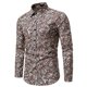 thumbnail image 2 of Mens Top Slim Fit Casual Button Long Sleeves Office Breathable Soft Shirts, 2 of 8