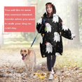 thumbnail image 4 of Wearable Oversized Blanket,Halloween Cute Ghosts Pattern Wearable Blanket Hoodie for Adults,Cozy Hooded Blankets with Super Pockets,Super Warm Fuzzy Pullover for Women & Men, 4 of 6