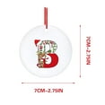 thumbnail image 2 of 26 adornos de letras del alfabeto de acrílico rojo con diseño de cervatillo | 7 x 7 cm para colgar en el árbol de Navidad, ideal para decorar el hogar y la escuela, 2 of 4