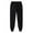 Black, variant on Men's Fleece Lined Pants Casual Elastic Waist Athletic Workout Running Sweatpants with Pockets Winter Warm Clothes