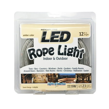 Lights of America Linkable Rope Light, 12'