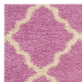 thumbnail image 4 of SAFAVIEH Dallas Logan Geometric Shag Area Rug, Pink/Ivory, 4' x 6', 4 of 5