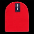 thumbnail image 1 of Decky 614-RED Bonnets Courts en Acrylique, Rouge, 1 of 1