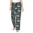 thumbnail image 1 of Fotbe Miniature Ship In Bottle Pantalones de Pijama para Mujer, Pantalones de Dormir, Pantalones Pj con Cordón y Bolsillos-Medium, 1 of 6