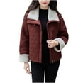 thumbnail image 2 of UPPADA Quilted Puffer Jacket for Womens Oversized Cropped Puffy Quilted Winter Jackets Coat with Pockets Ladies Fall Jackets,Floral Puffer Jacket Red,M, 2 of 7