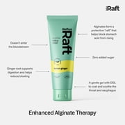 RefluxRaft Acid Reflux Therapy with Organic Alginate, Rapid & Long Lasting Gerd, LPR & Digestion Symptom Support, Zero Sugar, Gluten Free, Low Sodium, Lemon Ginger Flavor