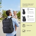 thumbnail image 5 of DUKAP MOM-Pro Expandable Diaper Backpack – Black, 5 of 6