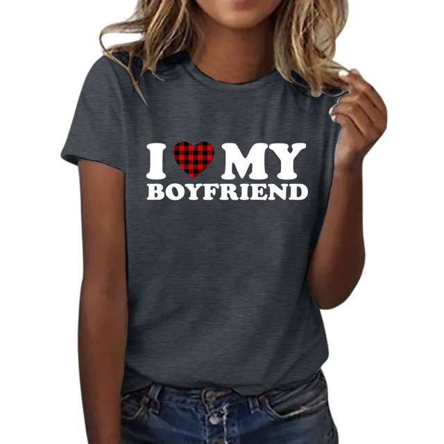 adviicd T-Shirt pour Femme T-Shirt pour Femme T-Shirt Graphique Imprimé T-Shirt de Randonnée T-Shirt d'Été à Manches Courtes Haut d'Entraînement Gris,G