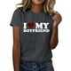 thumbnail image 1 of Gibobby Casual Playera de Manga Corta para Mujer Camiseta informal con estampado cuadros y a la moda, cómoda y manga corta con cuello redondo para mujer(Gris,XL), 1 of 5