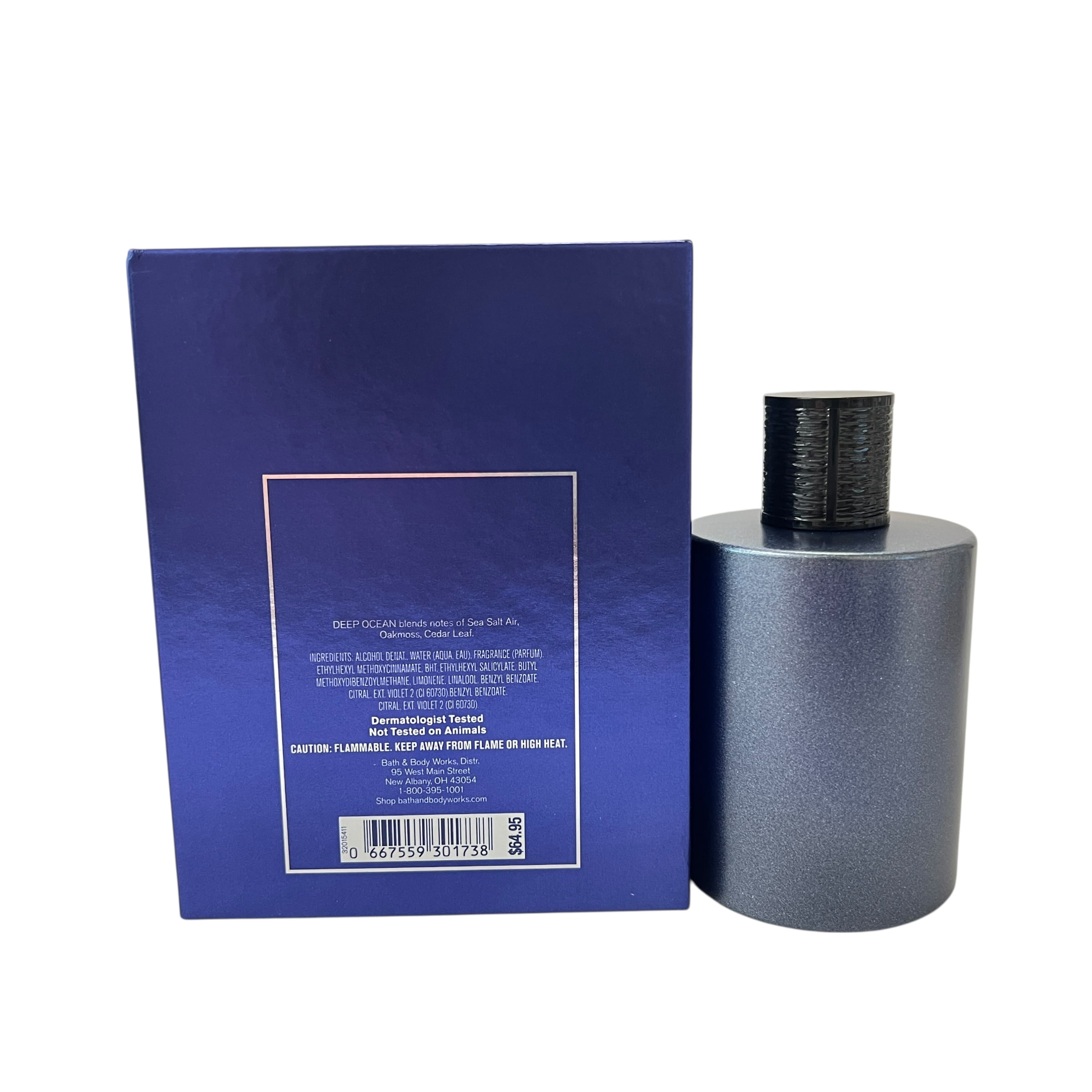 Bath & Body Works Men’s Cologne – Deep Ocean Scent, 3.4 fl oz (100 mL)