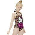 thumbnail image 3 of Hello Kitty Girls One Piece Swimsuits Hawaiian Summer Swimwear Beach Bathing Suit Outfits, 3 of 7