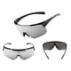 thumbnail image 2 of Gafas de bicicleta de carretera con 3 lentes intercambiables UV400 Gafas de sol deportivas MTB Abanopi Negro y negro/Lente de plata, 2 of 7