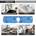 thumbnail image 6 of Coolnut 2 Pack Faucet Dry Mat for Kitchen Sink,Snowflakes Blue White 30x5 Inch Faucet Drying Mat Absorbent Mat Fast Dry Mat for Kitchen, Bathroom, 6 of 7