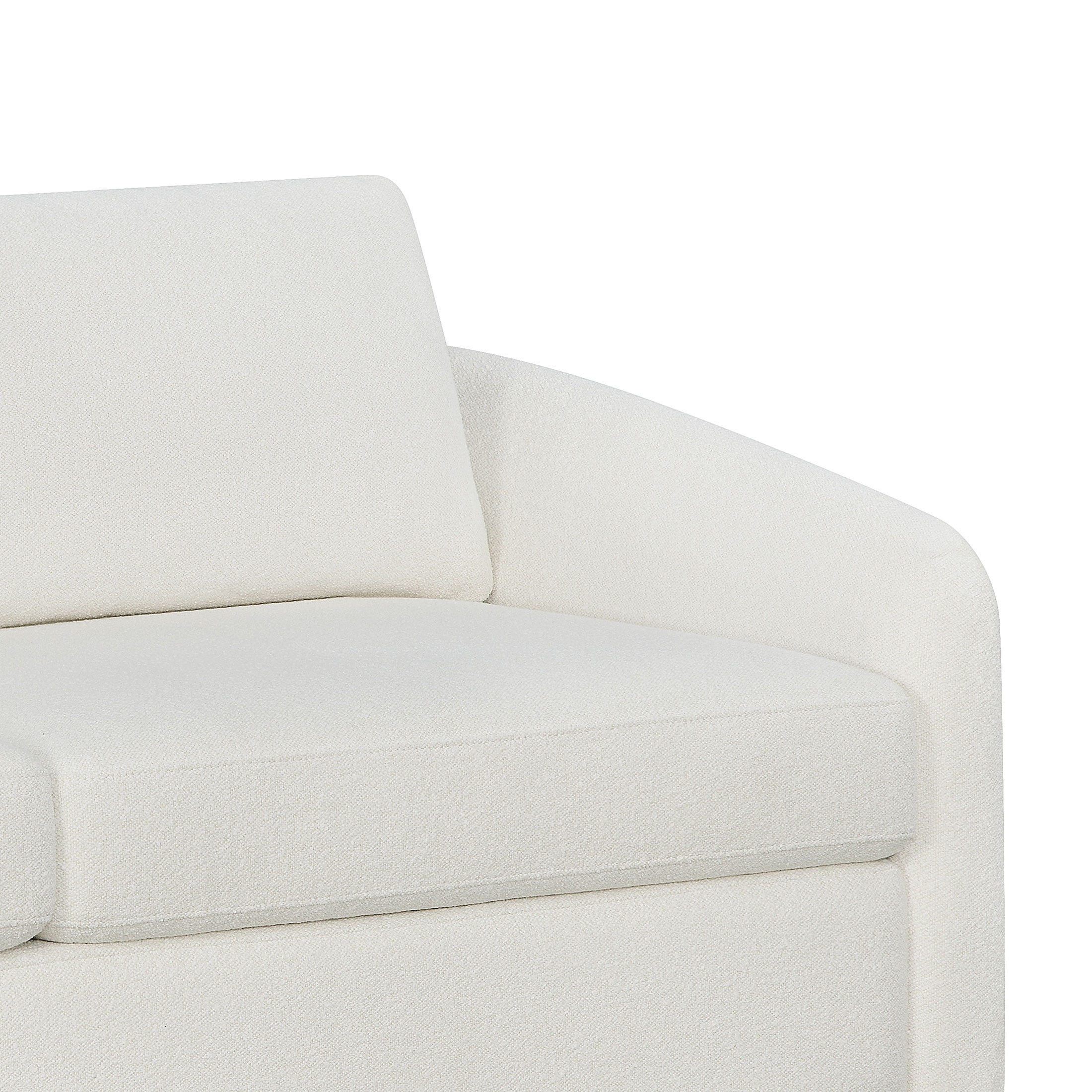 Beautiful Drew 72.2" Sofa by Drew Barrymore for Adults, Cream Bouclé