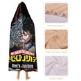 thumbnail image 7 of My Hero Academia Hooded Blanket Poncho, Wearable Hooded Blanket Cozy Soft Warm Plush Fleece Blanket for Adult Women Men, 7 of 7