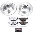thumbnail image 3 of PowerStop Rear Z26 Street Warrior Carbon-Fiber Ceramic Brake Pad and Drilled and Slotted Rotor Kit Fits: BMW Select Models K044-26, 3 of 9