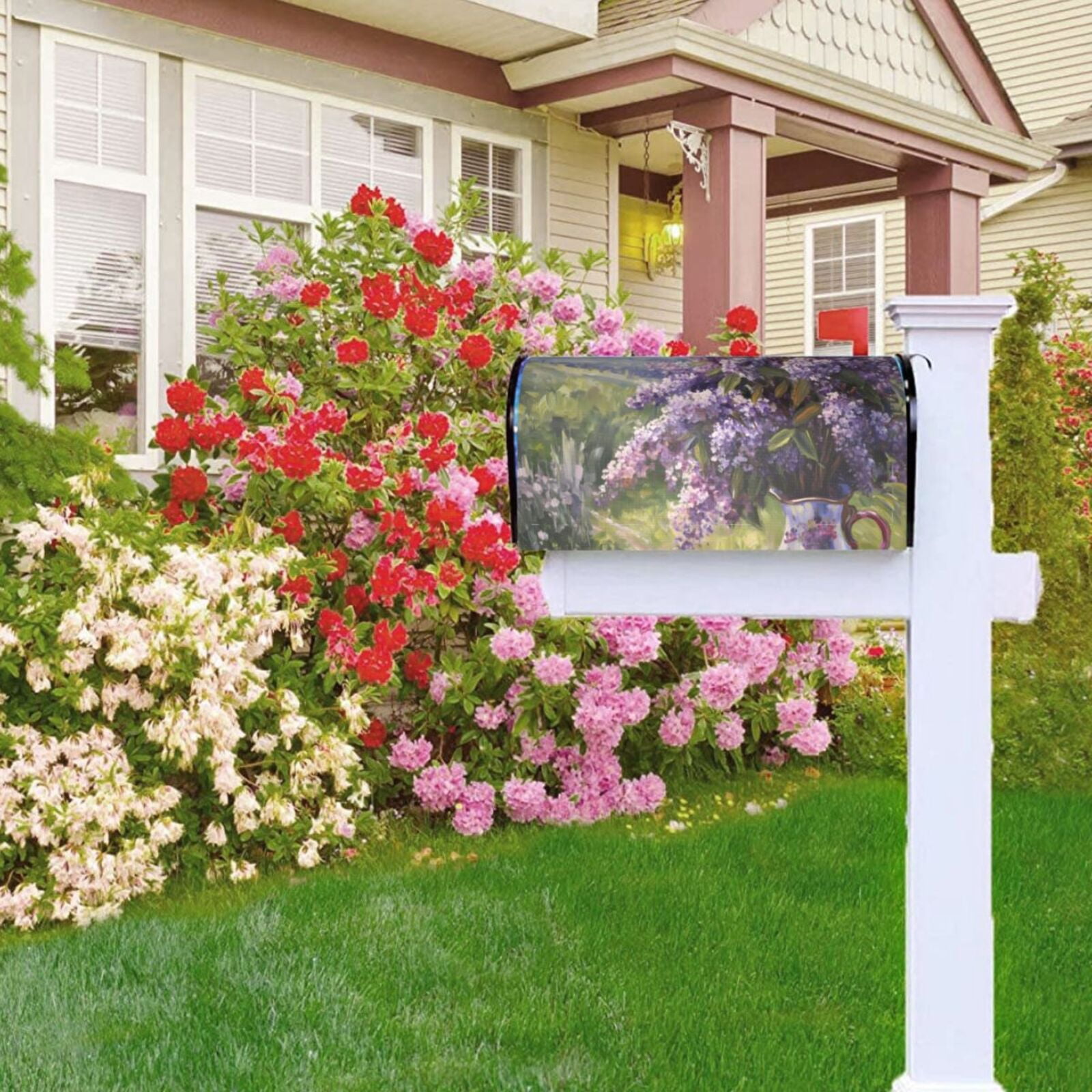 Kdxio Magnetic Mailbox Cover 21x18 in Mailbox Cover Outdoor Decoration Holiday Mailbox Covers for Home Garden Yard-21x18 in