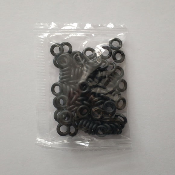 Mosiee 100Pcs Wacky O Rings Wacky Rigging Soft Plastic Worms Fishing Lure Fishing Rig Fishing Tackle Connectors Tackle 1.0-5.3Mm 5 Size