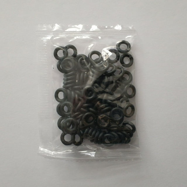 100Pcs Wacky O Rings Wacky Rigging Soft Plastic Worms Fishing Lure Fishing Rig Fishing Tackle Connectors Tackle 1.0-5.3Mm 5 Size 5#