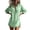 07#Light Green, variant on Women Linen Shirt, Oversized Long Sleeve Collared Button Down Beach Cover Up with Pocket Side Split White S
