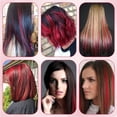 thumbnail image 6 of 26 Pack Colored Party Highlights Clip in Hair Extensions for Girls 20 inches Multi-colors Straight Hair Synthetic Hairpieces In The Party(13colored), 6 of 15