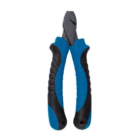 Fishing Crimping Pliers Tools for Single-Barrel Sleeves,Fishing Wire Pipe Crimp Connector Tools,Fishing Gear Tackle blue