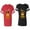 Men Red / Women Black, variant on King Queen Red Gold Crown Matching Couple Cotton Jerseys (Men Red / Women Black) (Men S / Women S)