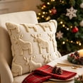 thumbnail image 2 of 2026 Christmas Indoor Home Decor Christmas Throw Pillow CoverWinter Holiday Cushion Cover For Sofa Couch Bedroom Xmas Home Decor, 2 of 4