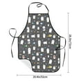 thumbnail image 2 of Easygdp Lovely Penguin Apron Waterdrop Resistant with 2 Pockets,Oil Resistant Cooking Kitchen Chef Apron for Women Men, 2 of 7