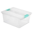 thumbnail image 3 of Sterilite Medium Storage Tote, 4 Pack, and Large Storage Tote, 4 Pack Set, 3 of 11