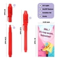 thumbnail image 4 of Shininglove Invisible Ink Pen with Valentine's Day Cards, 28 Pack Magic Pens with UV Light for Kids Toddlers, 4 of 7