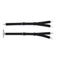 thumbnail image 3 of dgysar Y-Style Elastic Adjustable Metal Clip Sock Garter Suspender Straps Non-Slip Belts for Men and Women black, 3 of 4