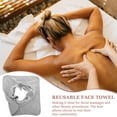thumbnail image 1 of unbranded Toalla Cómoda Para De Masaje Con Agujero Ergonómico Gris Para Uso En Spa Y Salón, 1 of 6