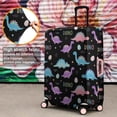 thumbnail image 4 of Black Cartoon Dinosaurs Eggs Stars Pattern Luggage Cover Fashion Suitcase Cover Baggage Covers Fit 25-28 Inch Luggage (Go Travel), 4 of 5