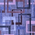 thumbnail image 1 of Ahgly Company Machine Washable Indoor Square Oriental Blue Modern Area Rugs, 3' Square, 1 of 4