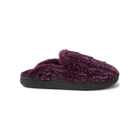 Dearfoams Women's Chenille Scuff Slippers
