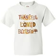 thumbnail image 3 of Inktastic Thankful Loved Blessed Youth T-Shirt, 3 of 5